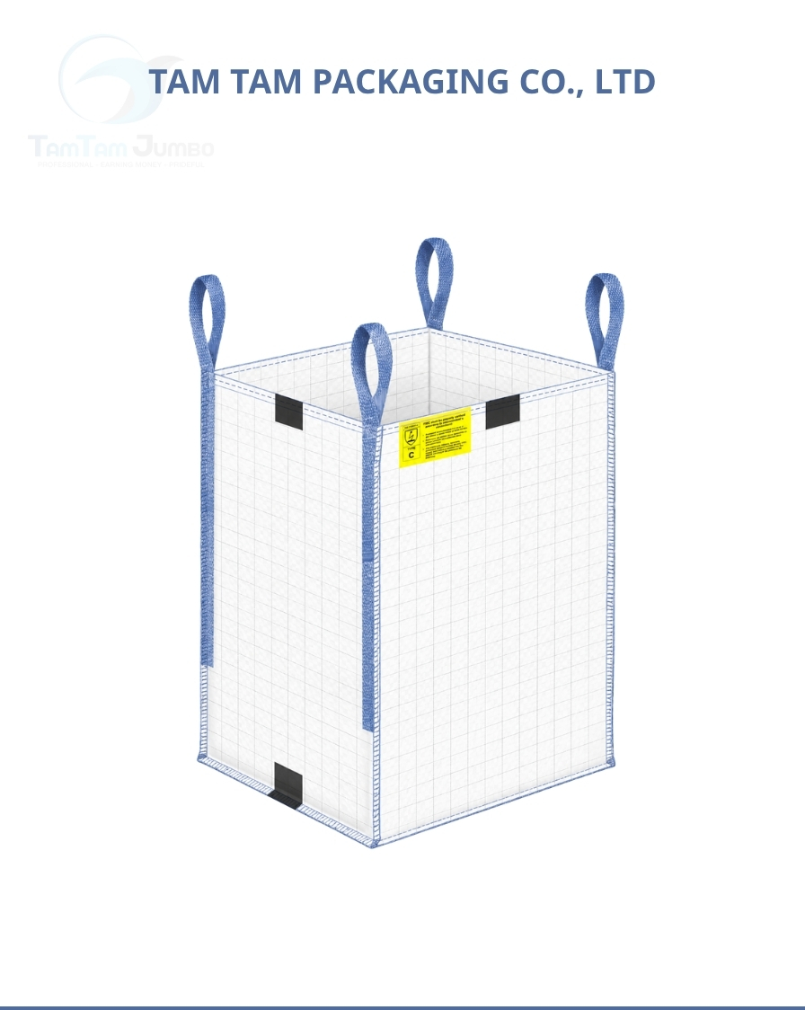 Type C FIBC Bag – Standard (Conductive/Groundable) manufacturer Vietnam – Tam Tam Packaging