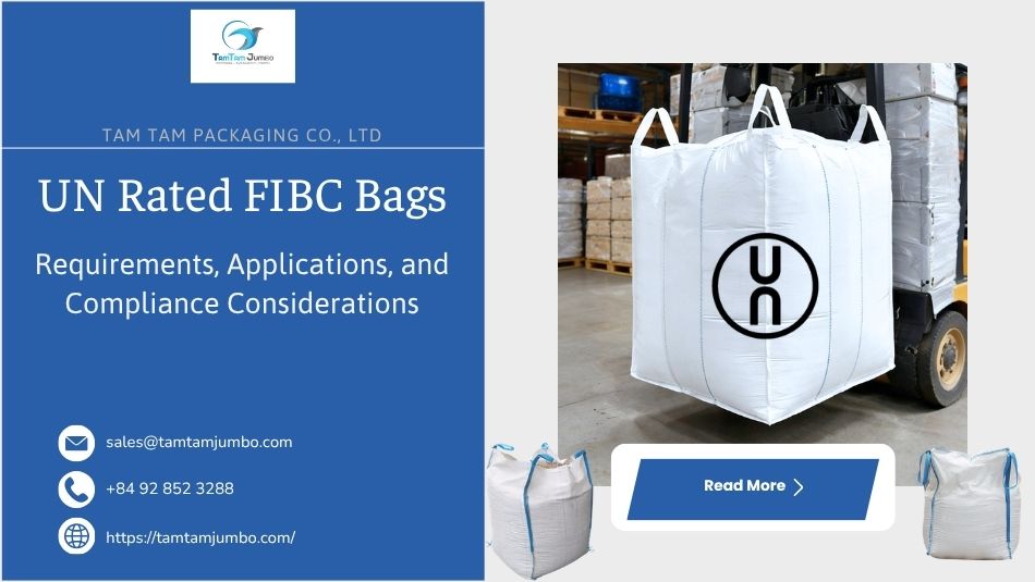 UN rated FIBC bags loaded for dangerous goods export