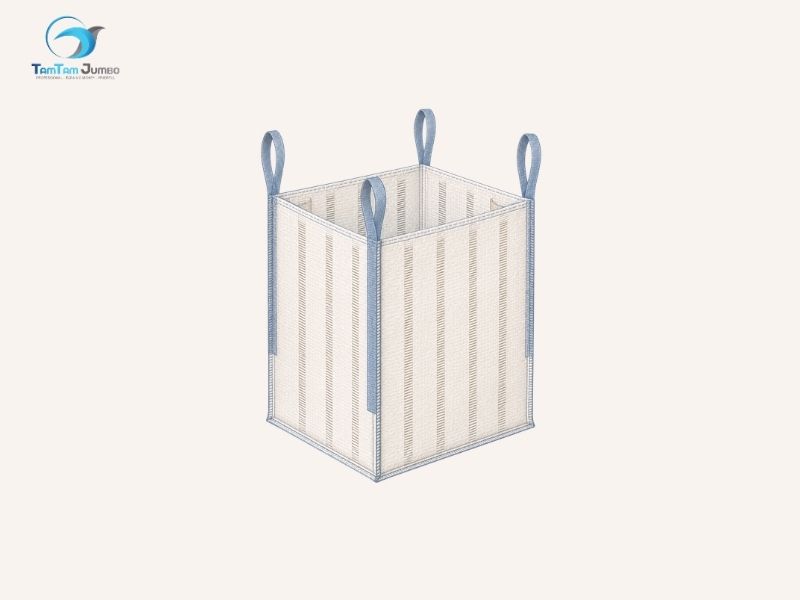 Ventilated bulk bag with loop construction