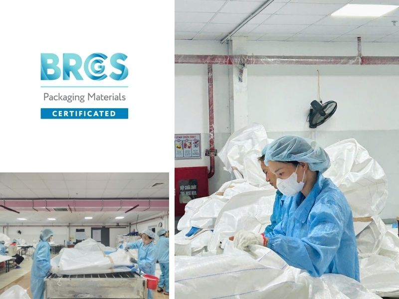 Food grade FIBC bag production at Tam Tam Packaging