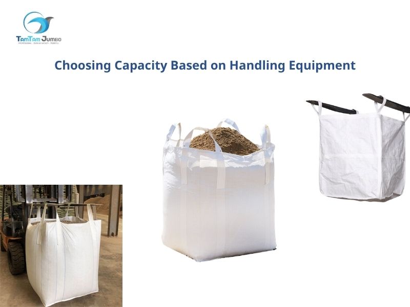 FIBC bag 1000kg lifted by forklift
