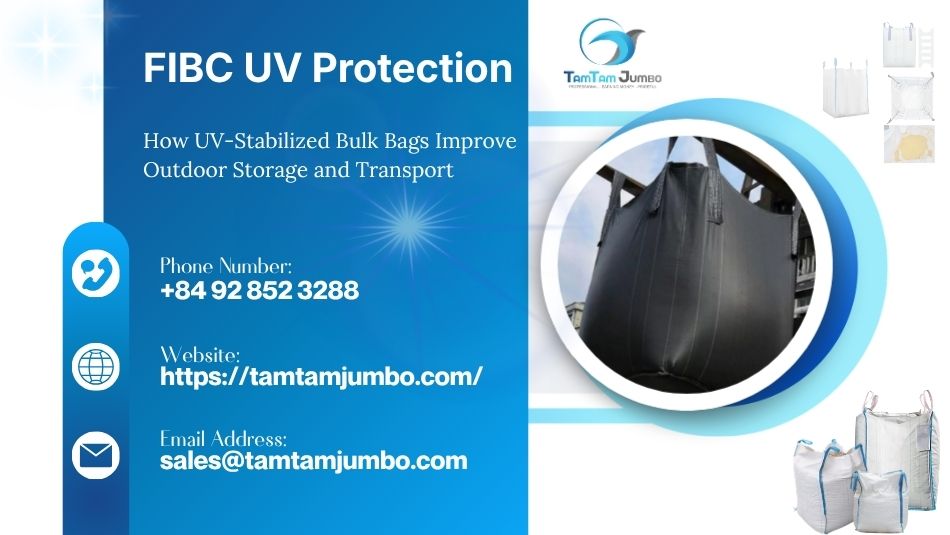 FIBC UV protection for outdoor bag storage