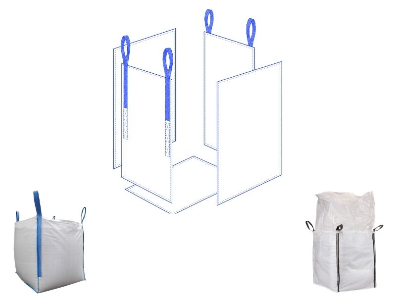 Corner seam sewing on 4 panel FIBC bag production line