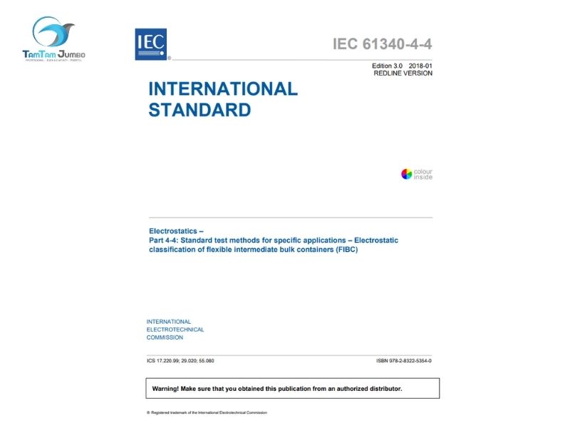 IEC 61340-4-4 static discharge testing on FIBC bag